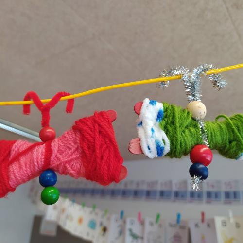 Schmetterling aus Wolle