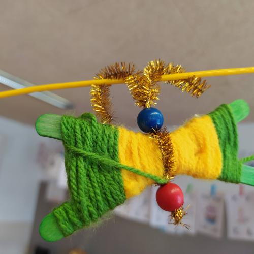 Schmetterling aus Wolle